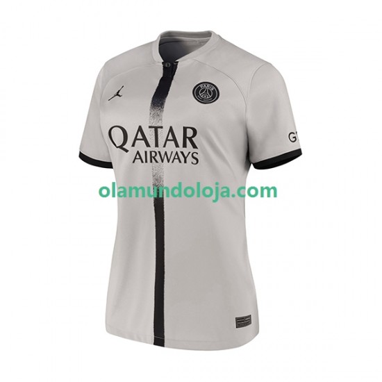Camisola Paris Saint-Germain Mulher Equipamento Segundo 2022-2023 Manga Curta
